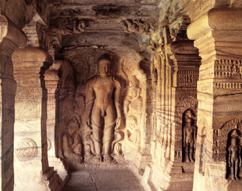 Bahubali, Jaina cave, Badami, 6th century.