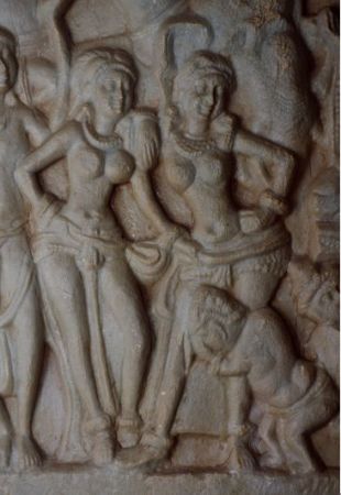 Women in casual stances, Nagarjunakonda, 3rd or 4th century A.D. (ASI site museum).