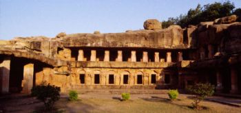 RANI GUMPHA, KHANDAGIRI, Orissa, Jaina caves, 1st century A.D.