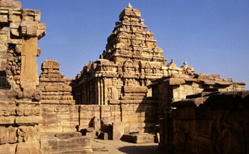 The Virupaksha temple, Pattadakal, 8th century. 