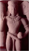 Vishnu, Kushana period (Government Museum, Mathura). 