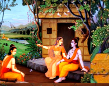Rama, sita and lakshmana in panchavati
